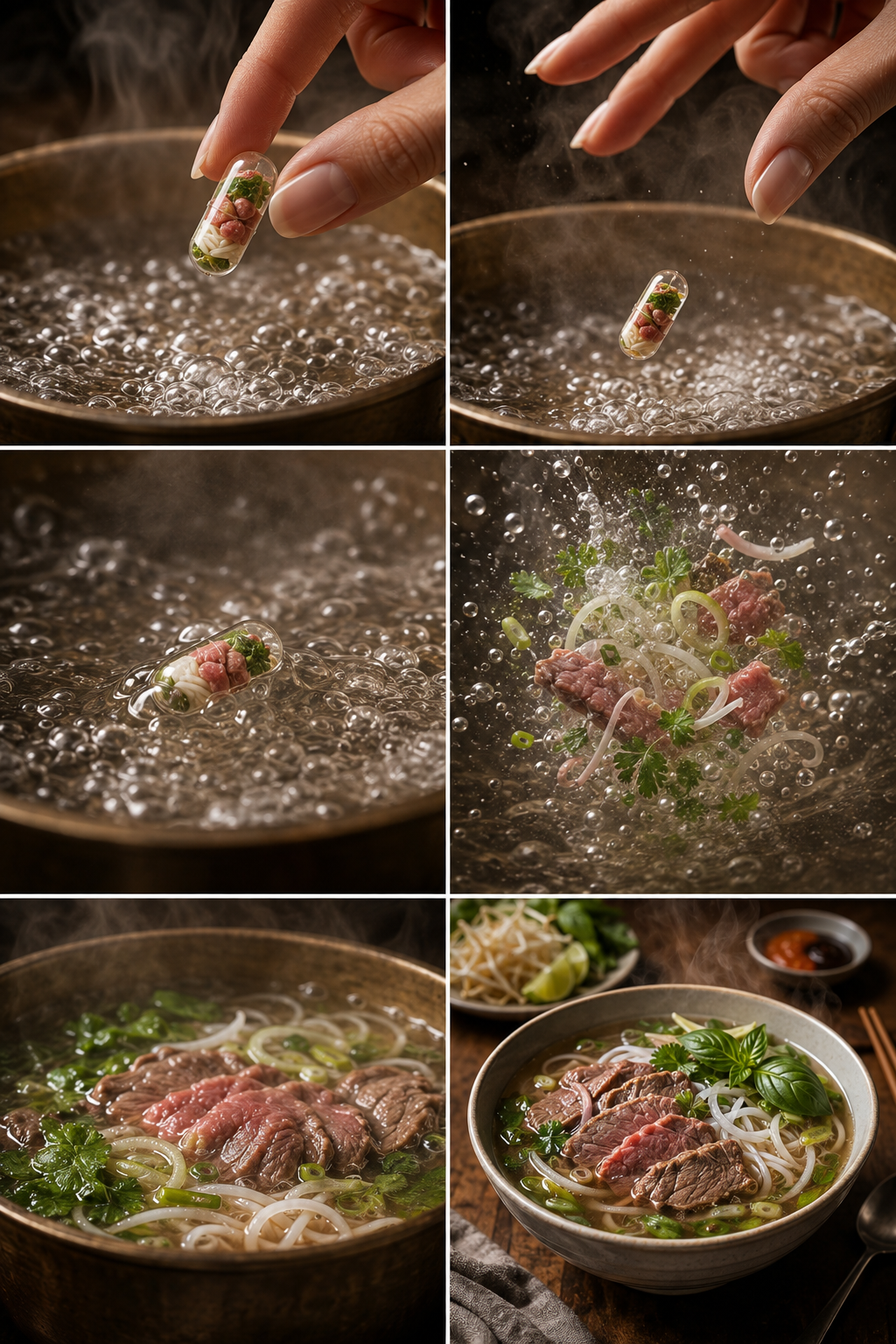 Capsule-to-Cuisine Cinematic Storyboard